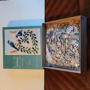 Quiltscapes 750 Piece Puzzle - Bluebirds